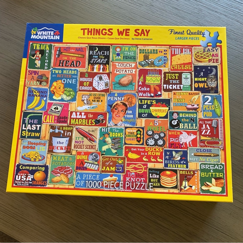 White mountain 1,000 piece things we say puzzle